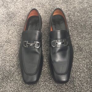 Salvatore Ferragamo Black Leather Loafers